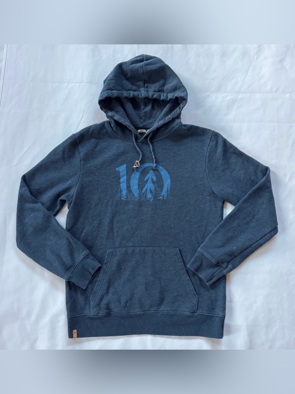 Blue Tentree tree logo hoodie